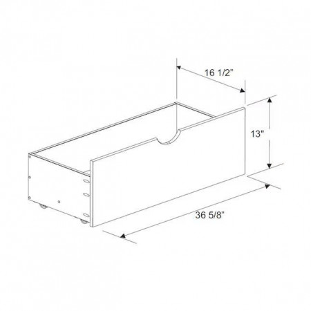 HK022 - Wh : Bộ 2 Ngăn Kéo Có Bánh Xe, Đặt Dưới Gầm Giường